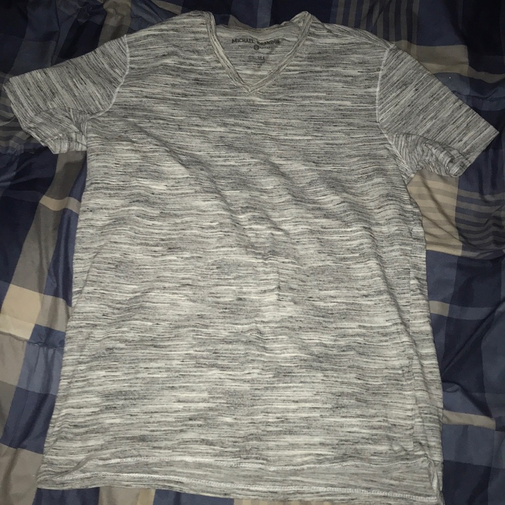 Grey V-Neck Tee